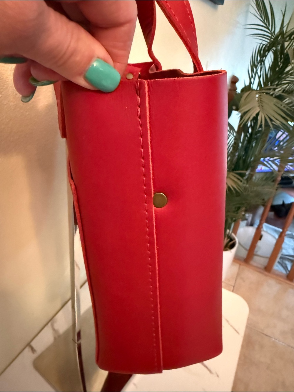 Portland Leather Mini Crossbody, Ruby Classic Tote, NWT - Picture 4 of 8